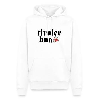 Tiroler Bua Heimat National Geschenk - Männer Premium Bio Hoodie - Weiß - Vorne - Nico (187cm)