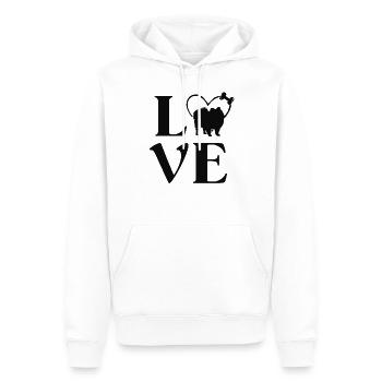Pommersche Geschenke Liebe Hunde T-Shirts Für Frauen Hund - Männer Premium Bio Hoodie - Weiß - Vorne - Nico (187cm)