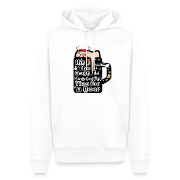 Weihnachten Weihnachten Weihnachten Weihnachten Weihnachten - Männer Premium Bio Hoodie - Weiß - Vorne - Nico (187cm)