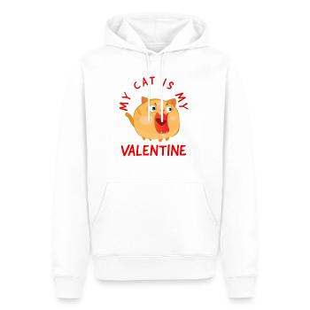 Valentinstag, Valentinstag, Valentinstag - Männer Premium Bio Hoodie - Weiß - Vorne - Nico (187cm)