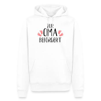 Oma - Männer Premium Bio Hoodie - Weiß - Vorne - Nico (187cm)
