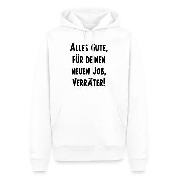 Verräter Geschenk Abschied Kollege Arbeit - Männer Premium Bio Hoodie - Weiß - Vorne - Nico (187cm)