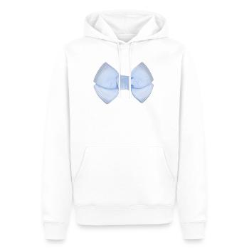 Boucle bleu - Sweat à capuche Premium bio Homme - blanc - Devant - Nico (187cm)