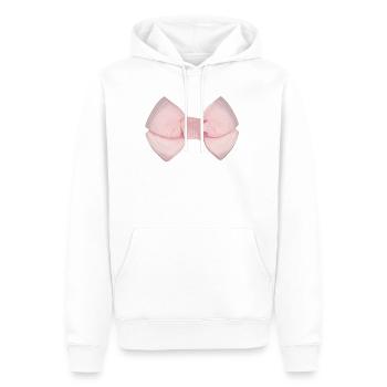 Schleife Rosa - Männer Premium Bio Hoodie - Weiß - Vorne - Nico (187cm)