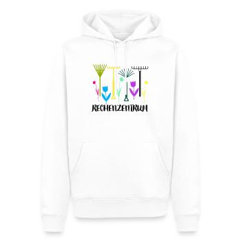 Centre de calcul jardinier Humour Jardinage Amusant - Sweat à capuche Premium bio Homme - blanc - Devant - Nico (187cm)