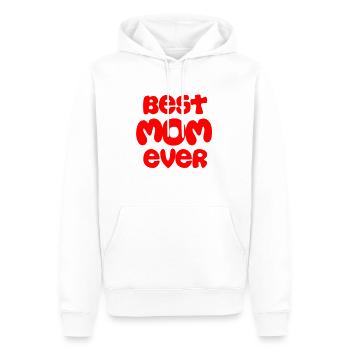 Fête des mères, Fête des mères, Fête des mères, Fête des mères - Sweat à capuche Premium bio Homme - blanc - Devant - Nico (187cm)