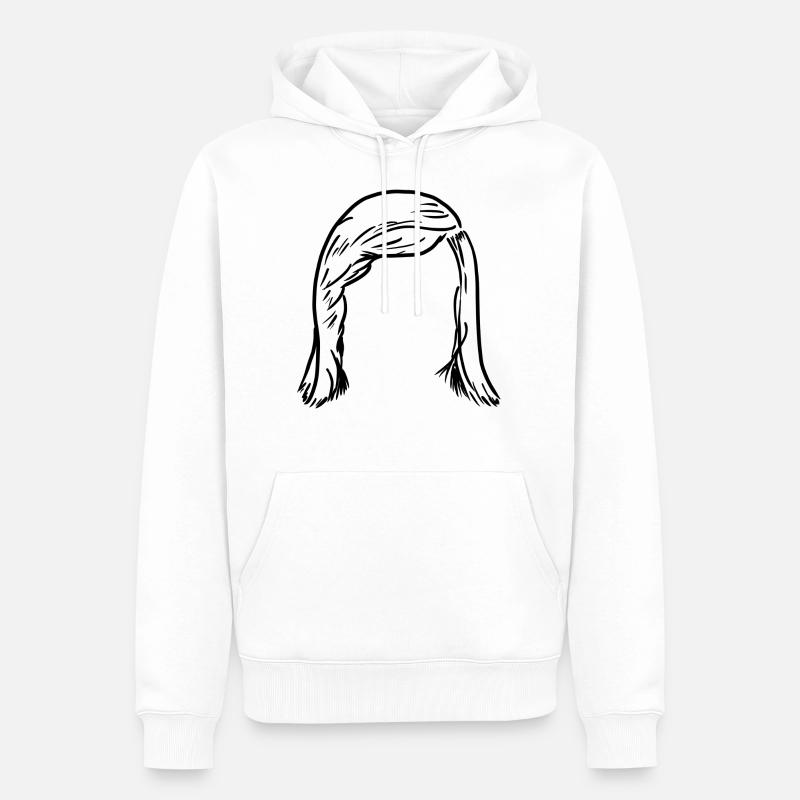 Günter Netzer Noface - Sweat à capuche Premium bio Homme - blanc