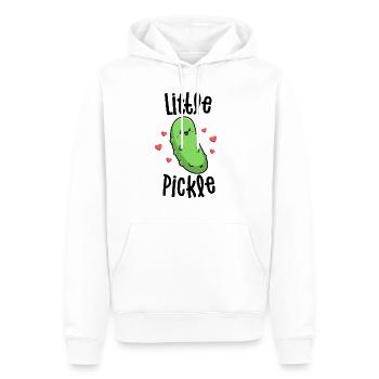 Little Pickle Funny Pickle Chemises pour filles garçons - Sweat à capuche Premium bio Homme - blanc - Devant - Nico (187cm)