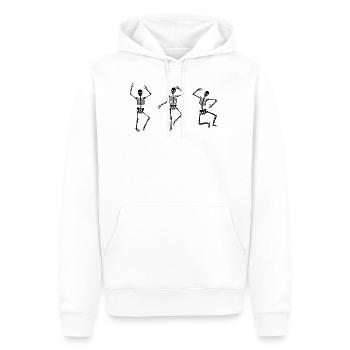 Dancer Dancer dancing skeletons dancing Halloween - Men’s Premium Organic Hoodie - white - Front - Nico (187cm)