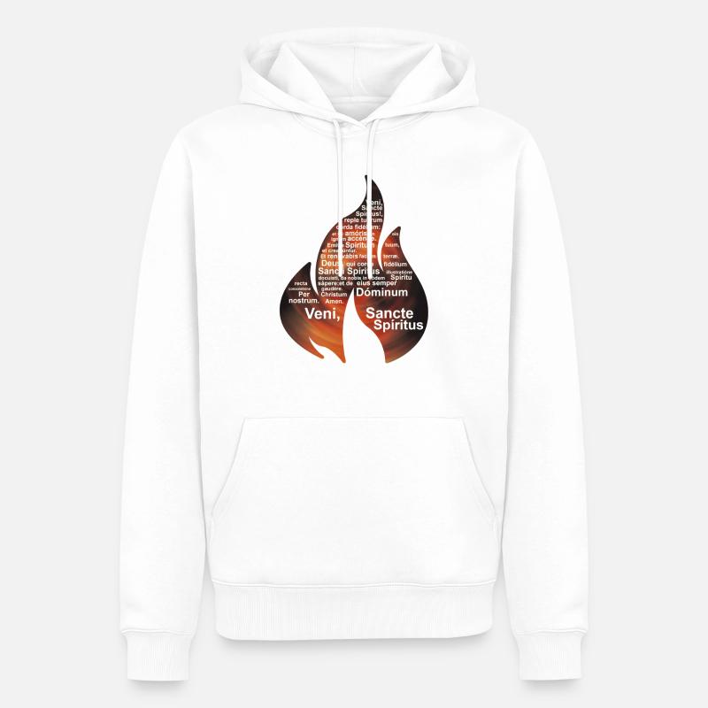Komm Heiliger Geist - Männer Premium Bio Hoodie - Weiß