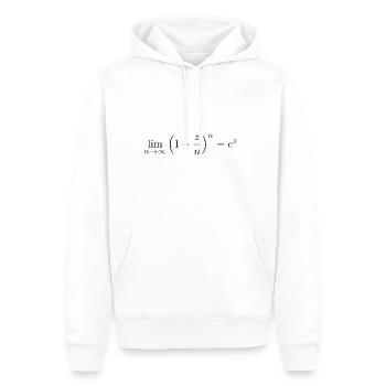 Grenzwert e - Männer Premium Bio Hoodie - Weiß - Vorne - Nico (187cm)