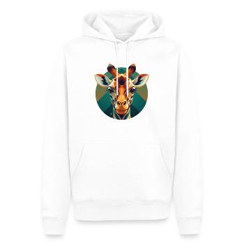 Giraffe - Männer Premium Bio Hoodie - Weiß - Vorne - Nico (187cm)