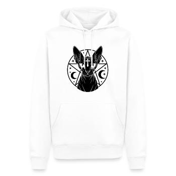 Sphynx Katze Okkult - Männer Premium Bio Hoodie - Weiß - Vorne - Nico (187cm)