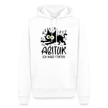 Abitur 2026 I'm done cat - Men’s Premium Organic Hoodie - white - Front - Nico (187cm)