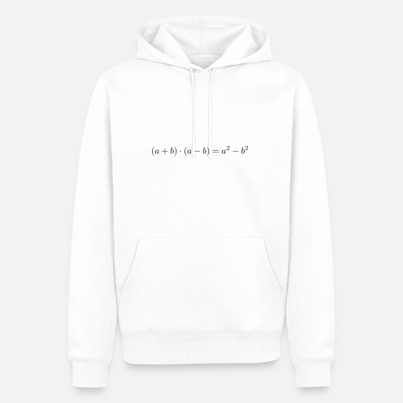 3. formule binomiale - Sweat à capuche Premium bio Homme - blanc