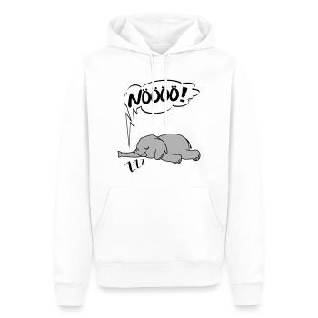 NÖÖÖ Nö Elefant Ingnorant Nein Nö Chef - Männer Premium Bio Hoodie - Weiß - Vorne - Nico (187cm)