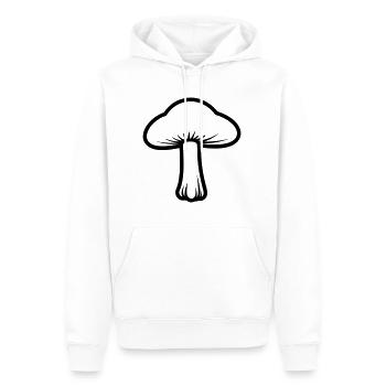 Pilz - Männer Premium Bio Hoodie - Weiß - Vorne - Nico (187cm)