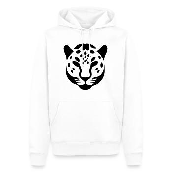 Leopard - Männer Premium Bio Hoodie - Weiß - Vorne - Nico (187cm)