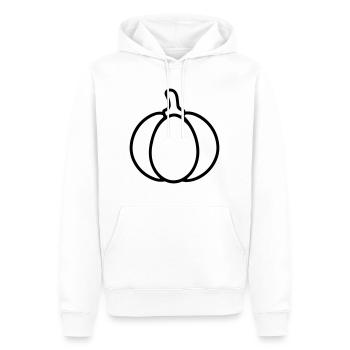 citrouille - Sweat à capuche Premium bio Homme - blanc - Devant - Nico (187cm)