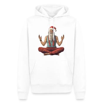 Weihnachtsmann Yoga - Männer Premium Bio Hoodie - Weiß - Vorne - Nico (187cm)