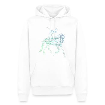 Exercices d’équilibre Voltige en équipe Disciplines athlétiques - Sweat à capuche Premium bio Homme - blanc - Devant - Nico (187cm)