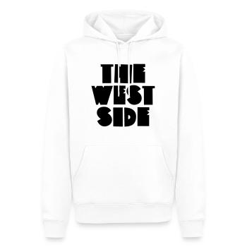 The West Side - Männer Premium Bio Hoodie - Weiß - Vorne - Nico (187cm)