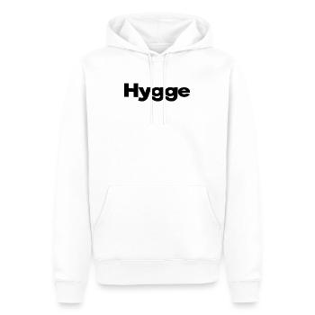 Hygge hoo ga thé confortable joyeux fente danoise - Sweat à capuche Premium bio Homme - blanc - Devant - Nico (187cm)