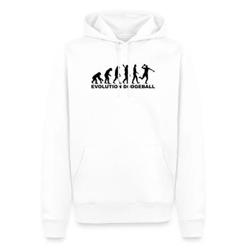 Dodgeball - Männer Premium Bio Hoodie - Weiß - Vorne - Nico (187cm)