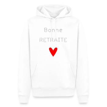 - RUHESTAND. GUTER RUHESTAND. FROHER RUHESTAND - Männer Premium Bio Hoodie - Weiß - Vorne - Nico (187cm)