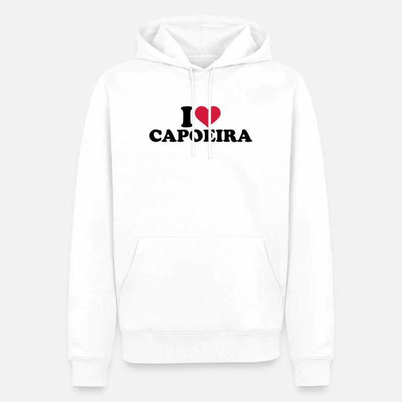Capoeira - Sweat à capuche Premium bio Homme - blanc
