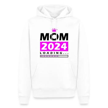 Mama 2024 Loading Mom - Männer Premium Bio Hoodie - Weiß - Vorne - Nico (187cm)