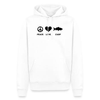 Karpfen - Männer Premium Bio Hoodie - Weiß - Vorne - Nico (187cm)