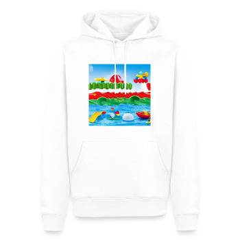 Kinderspielzeug am Meer - Männer Premium Bio Hoodie - Weiß - Vorne - Nico (187cm)