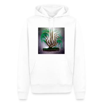 old tree during rainy summer day - Men’s Premium Organic Hoodie - white - Front - Nico (187cm)