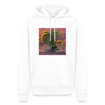 old flowering tree during sunny summer day - Men’s Premium Organic Hoodie - white - Front - Nico (187cm)