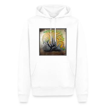 strong old tree dying - Men’s Premium Organic Hoodie - white - Front - Nico (187cm)