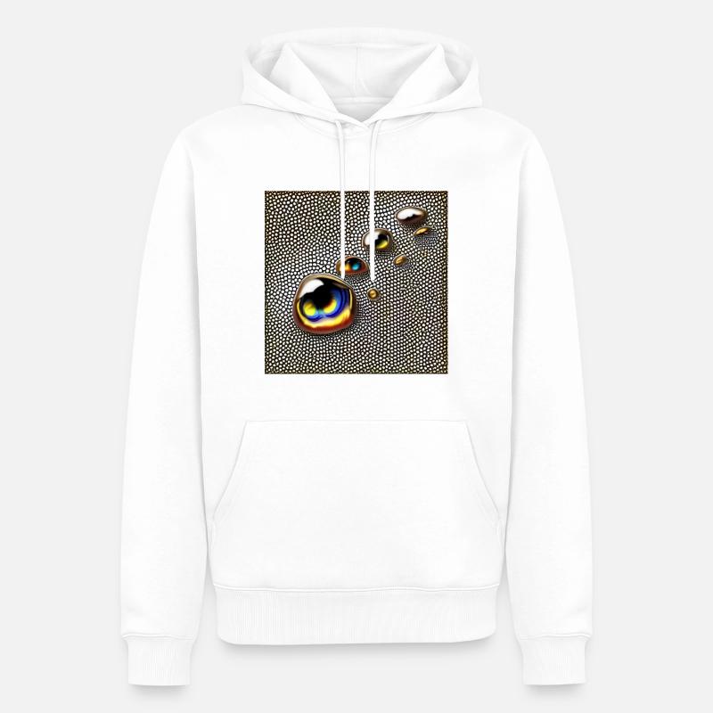 Verser des larmes - Sweat à capuche Premium bio Homme - blanc