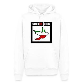 Women life freedom - Sweat à capuche Premium bio Homme - blanc - Devant - Nico (187cm)