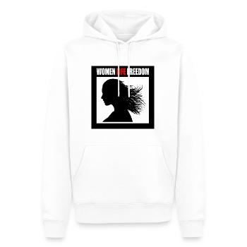 Women life freedom - Sweat à capuche Premium bio Homme - blanc - Devant - Nico (187cm)
