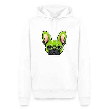 Cartoon Comic Cooler Mascot Hund - Männer Premium Bio Hoodie - Weiß - Vorne - Nico (187cm)