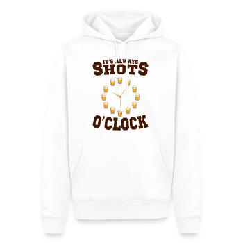 Lustiger Trinkspruch Geschenkidee - Männer Premium Bio Hoodie - Weiß - Vorne - Nico (187cm)
