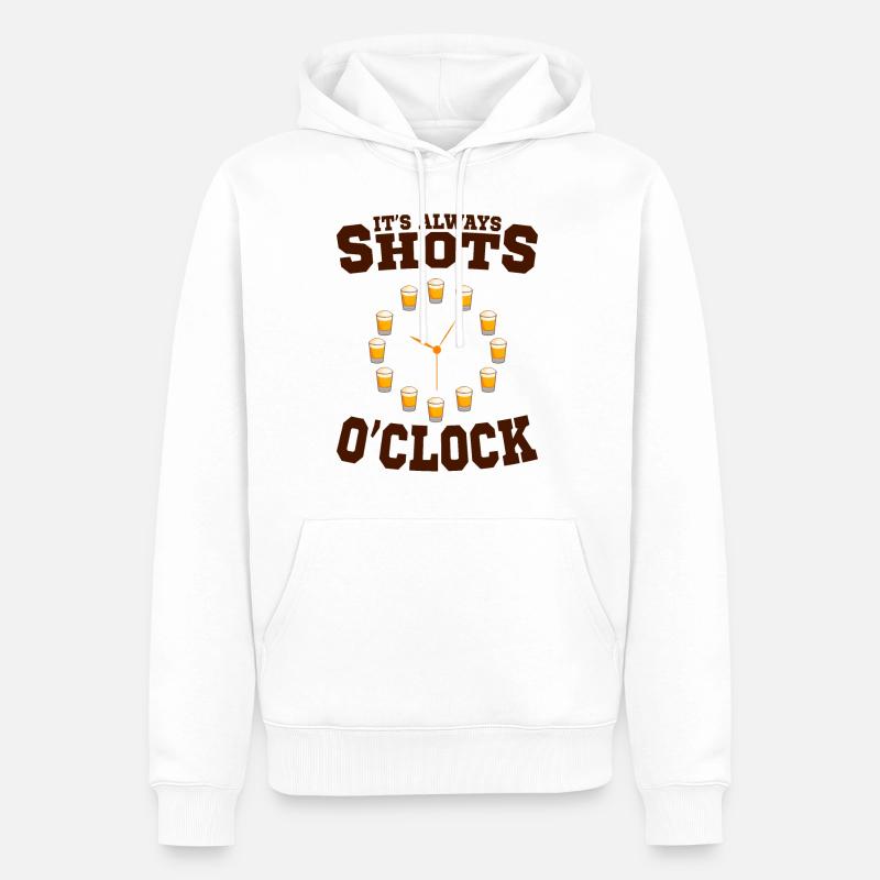 Drôle d’idée cadeau toast - Sweat à capuche Premium bio Homme - blanc