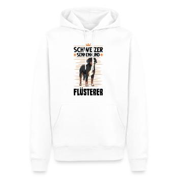 Schweizer Sennenhund Flüsterer - Männer Premium Bio Hoodie - Weiß - Vorne - Nico (187cm)