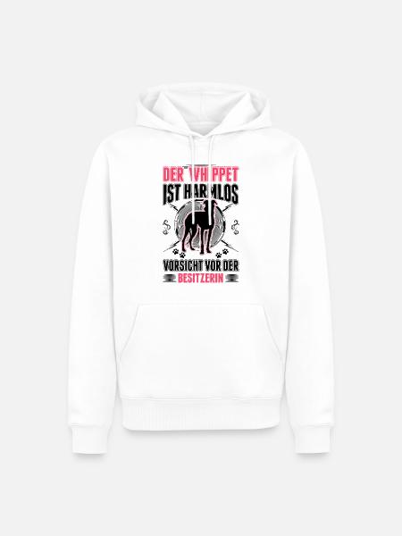 Whippet Besitzerin Windhund Sighthound - Männer Premium Bio Hoodie - Weiß