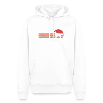 English Setter Retro Englischer Setter Vintage - Men’s Premium Organic Hoodie - white - Front - Nico (187cm)