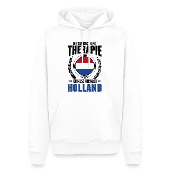Holland Reise Therapie Niederlande Urlaub - Männer Premium Bio Hoodie - Weiß - Vorne - Nico (187cm)