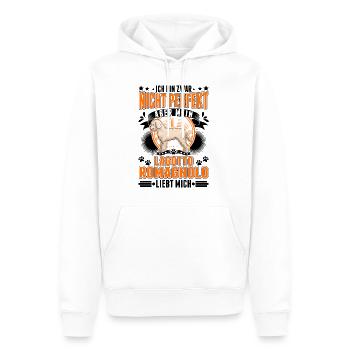 Lagotto Romagnolo Lagotti Trüffelhund - Männer Premium Bio Hoodie - Weiß - Vorne - Nico (187cm)