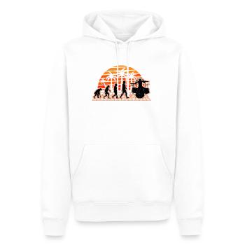 Batterie Evolution Sunset Batteur Batteur - Sweat à capuche Premium bio Homme - blanc - Devant - Nico (187cm)