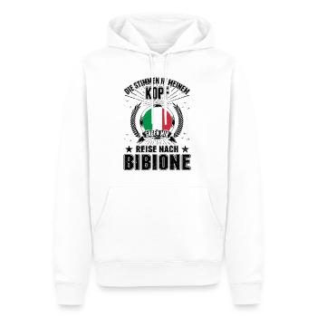Bibione Stimmen Italien Urlaub Reise Geschenk - Männer Premium Bio Hoodie - Weiß - Vorne - Nico (187cm)