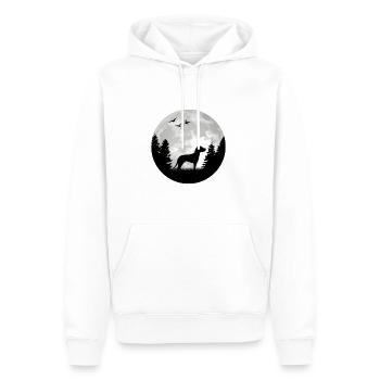 Magyar Vizsla Mond Drahthaar Vizsla - Männer Premium Bio Hoodie - Weiß - Vorne - Nico (187cm)